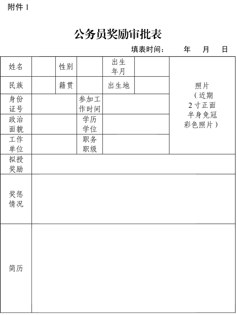 公务员奖励规定全文